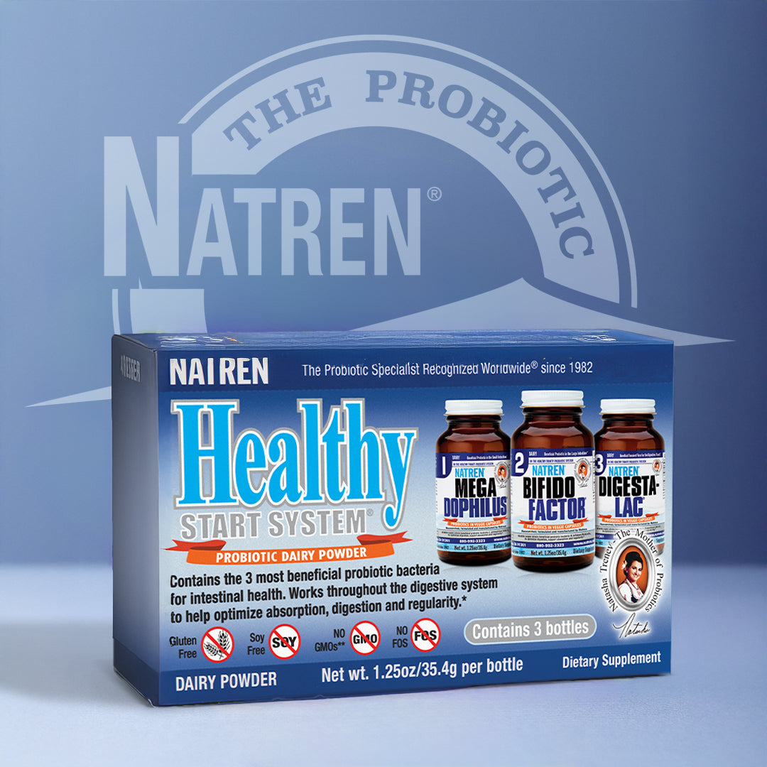 Natren Healthy Start System, Probiotic Capsules, 3 Step System, Dairy