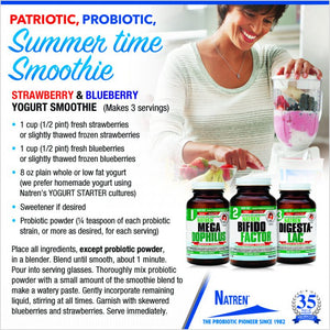 Patriotic, Probiotic, Summer Time Smoothie