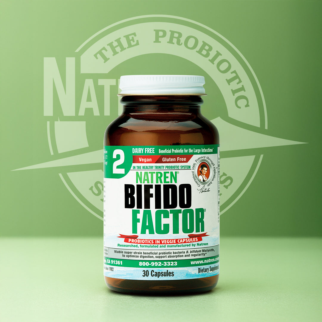 Natren Bifido Factor, Probiotic Capsules for Colon, Vegan & Gluten-Free