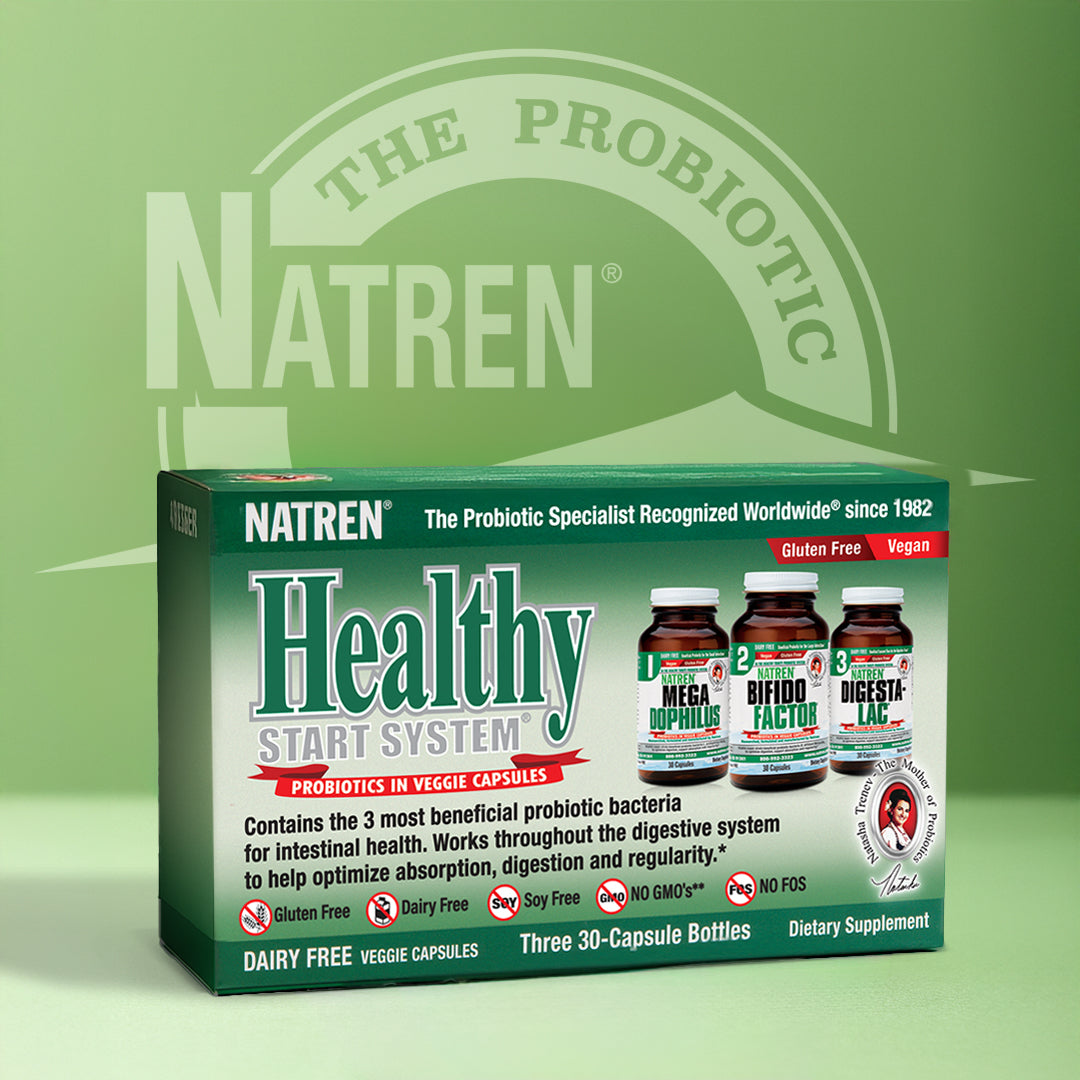 Natren Healthy Start System, Probiotic Capsules, 3 Step System, Vegan