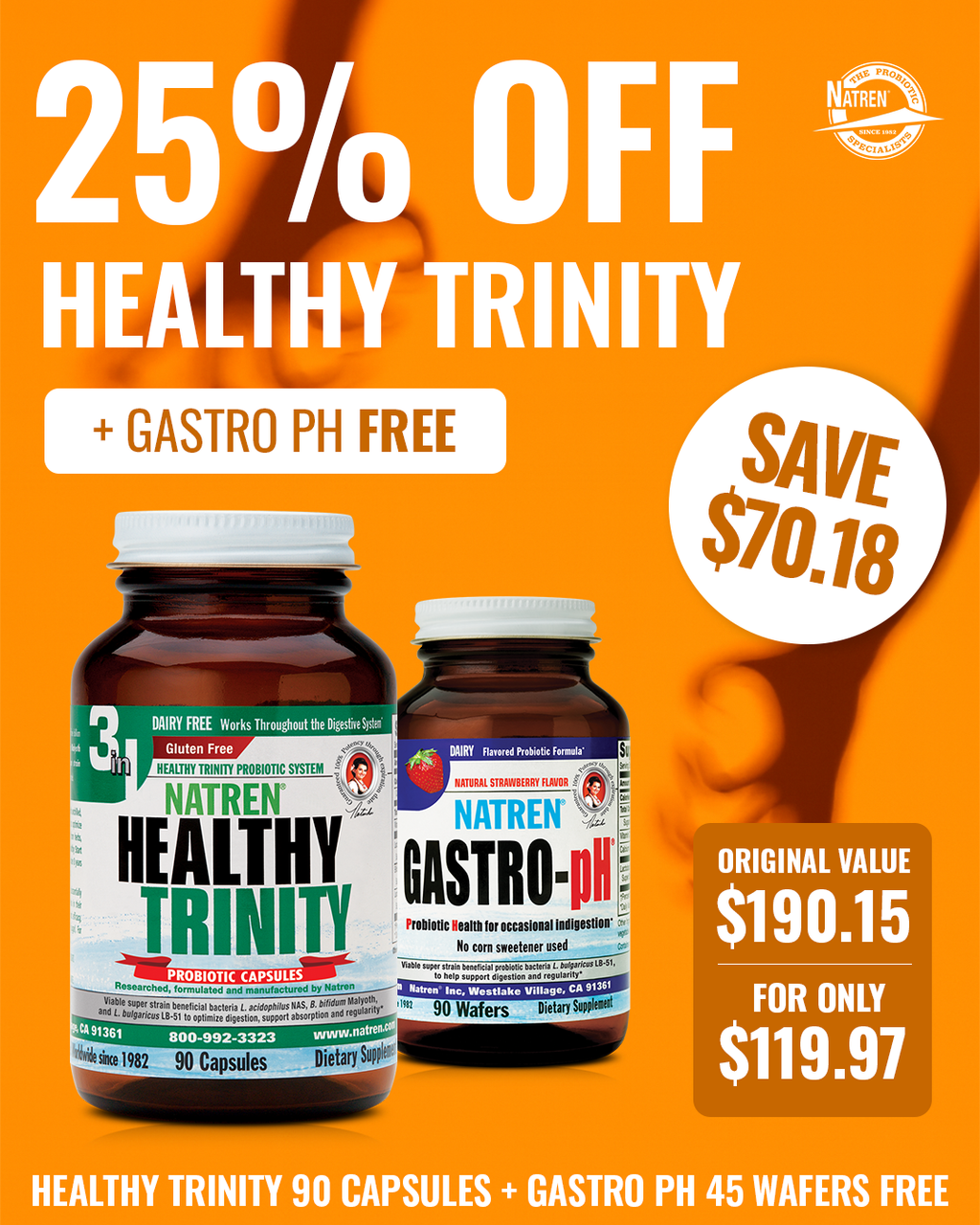 Healthy Trinity 90 + Gastro pH FREE