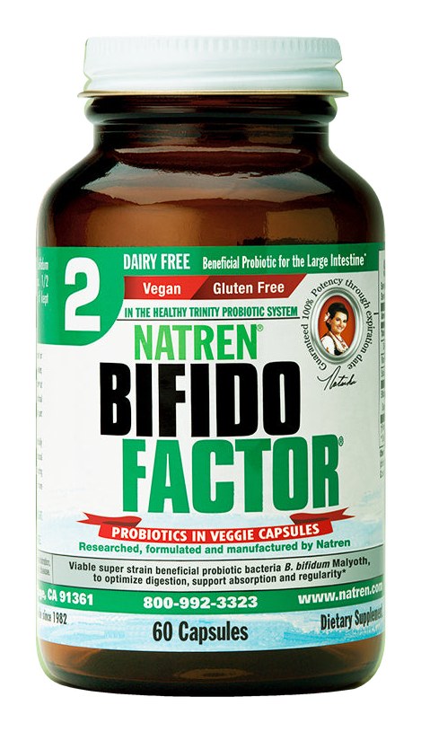 Bifido Factor - Capsules, 60; product bottle on a transparent background