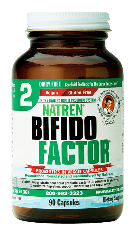Bifido Factor - Capsules, 90; product bottle on a transparent background