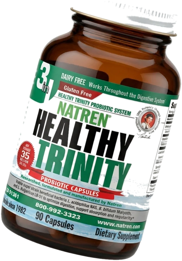 Frasco de Natren Healthy Trinity
