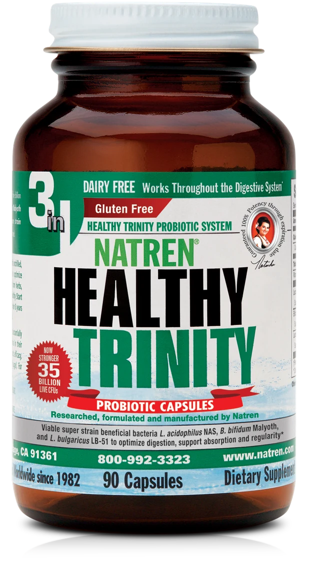 Natren Healthy Trinity, 90 cápsulas probióticas