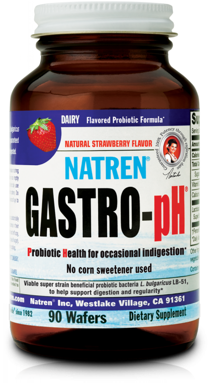 Gastro-pH - Strawberry Flavored Chewable Wafers — 90 wafers in current packaging